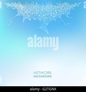 Résumé Contexte réseau Illustration de Vecteur