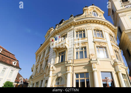 Piata Mare ( grand carré) avec l'hôtel de ville et l'Église catholique romaine, la Roumanie, la Transylvanie, la Transylvanie, Siebenbürgen Sibiu Banque D'Images