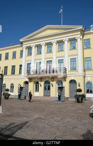 La Finlande, Helsinki, Finnish palais présidentiel, ancien palais impérial. Banque D'Images