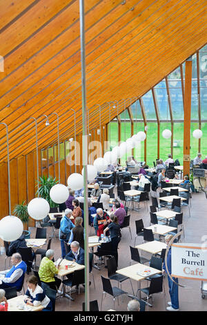 L'Écosse, Glasgow, côté sud, Burrell Collection, café à la Burrell. Banque D'Images