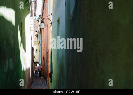 Schnurgässchen allée Vieille Ville, Roumanie, Transylvanie, Transylvanie, Siebenbürgen (Transsilvanien) , Brasov (Kronstadt) Banque D'Images
