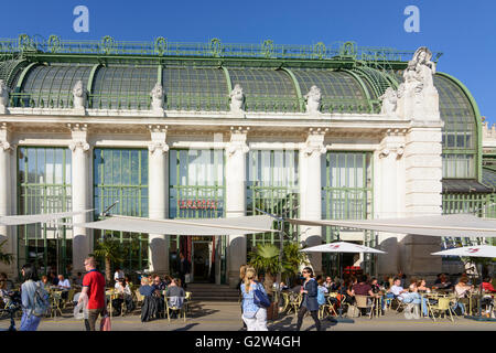 Palm House dans le Burggarten, Autriche, Vienne, Wien Banque D'Images