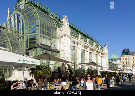 Palm House dans le Burggarten, Autriche, Vienne, Wien Banque D'Images