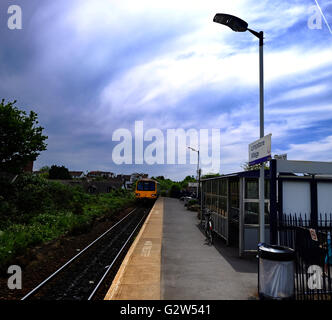 Lympstone station village, sur l'avocette Line, dans le Devon Banque D'Images