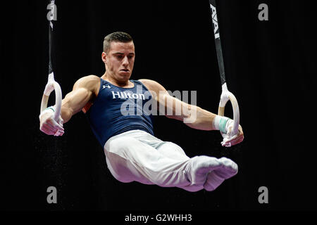 Hartford, Connecticut, USA. 3 juin, 2016. Le DALTON JAKE sonne toujours au cours de la première ronde de la compétition des Championnats de P & G tenue au XL Center à Hartford, Connecticut. Credit : Amy Sanderson/ZUMA/Alamy Fil Live News Banque D'Images