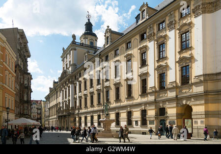 Wroclaw, Pologne, les bâtiments de l'Université de Wroclaw Banque D'Images