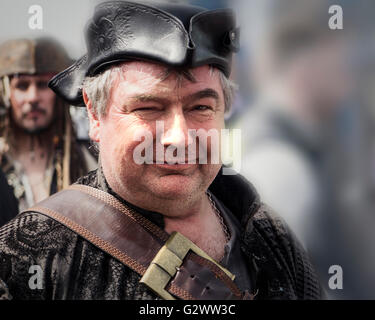 Go - DEVON : Pirate au Festival 2016 Pirate Brixham Banque D'Images