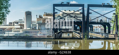 Vue de l'élévateur à bateau Anderton dans Cheshire Banque D'Images