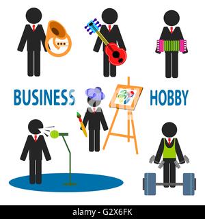 Passe-temps de l’entreprise Illustration de Vecteur