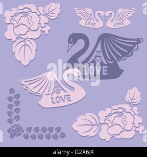 Éléments de mariage Illustration de Vecteur