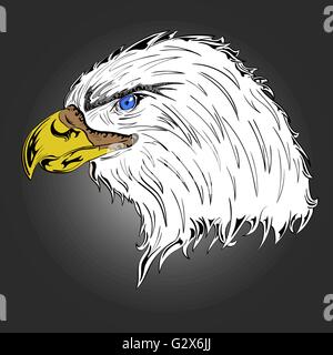 Aigle de couleur Illustration de Vecteur