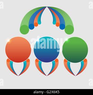 Boutons infographique Illustration de Vecteur