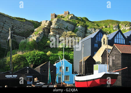 Plage de Hastings East Sussex UK Banque D'Images