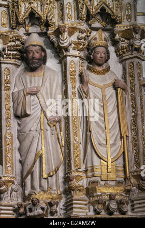 Tolède, Espagne - 15 mars 2016 : Détail de l'intérieur de la cathédrale de Tolède. Il est considéré par beaucoup comme l'un des plus Banque D'Images