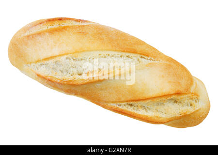 Baguette fraîchement cuits isolated on white Banque D'Images