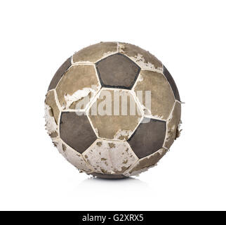Ballon de soccer isolé sur fond blanc Banque D'Images