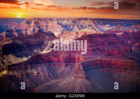 Le Parc National du Grand Canyon vu de Desert View Banque D'Images