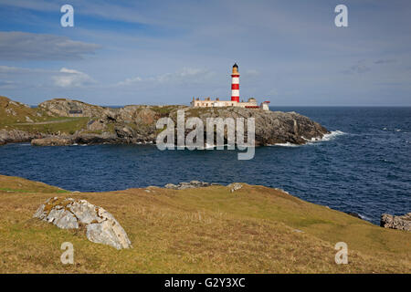 Eilean Glas phare sur l'île de Scalpay Outer Hebrides Banque D'Images