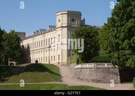 Le Grand Palais Gatchina, l'Oblast de Léningrad, en Russie. Banque D'Images