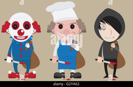 Les caractères vectoriels Illustration de Vecteur