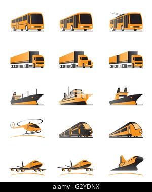 Transport de passagers et de fret - vector illustration Illustration de Vecteur