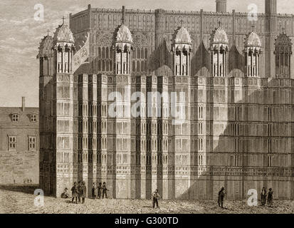 La chapelle Henri VII, Dame, l'abbaye de Westminster, Londres, Angleterre Banque D'Images