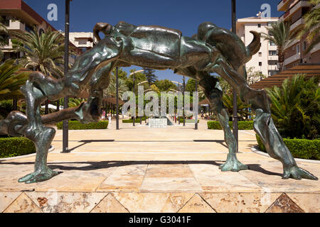 Sculpture de Dali sur l'Avenida del Mar, Marbella, Costa del Sol, Andalousie, Espagne, Europe, PublicGround Banque D'Images