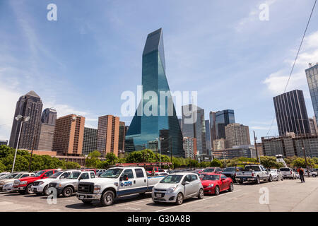 La Wells Fargo Bank building dans Dallas Downtown Banque D'Images