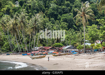Sungai Pinang, un village de pêcheurs près de Padang à l'Ouest de Sumatra, Indonésie, Asie du Sud, Asie Banque D'Images
