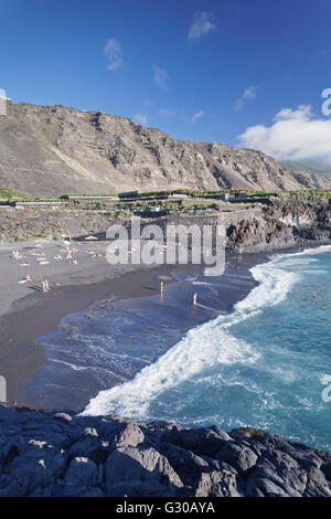 Playa de Charco Verde, Puerto Naos, La Palma, Canary Islands, Spain, Europe, Atlantique Banque D'Images