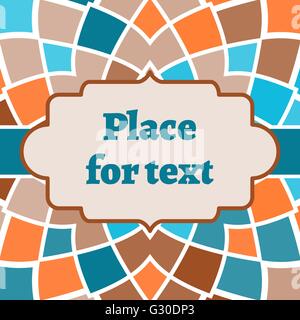 Carte avec image de fond de la géométrie abstraite. Illustration de Vecteur