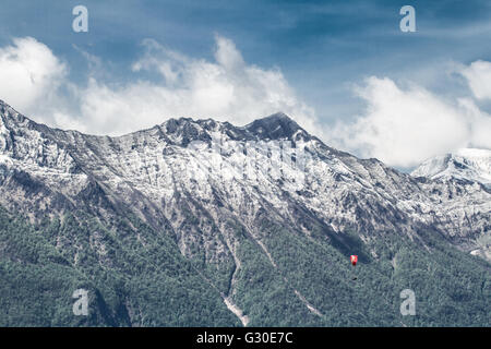 Sur les montagnes, dans les alpes françaises Banque D'Images