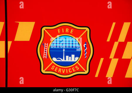 Fire Services logo, Toronto, Canada Banque D'Images