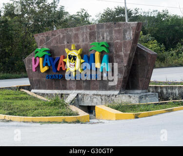 Playa Mia Grand Beach Park. Cozumel, Mexique Banque D'Images