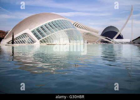 La ville des arts et des Sciences de Valence Banque D'Images