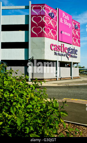 Parking Castlegate, Stockton on Tees Banque D'Images