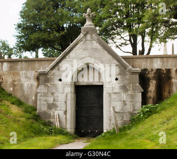 Vieux cimetière rural architecture Banque D'Images