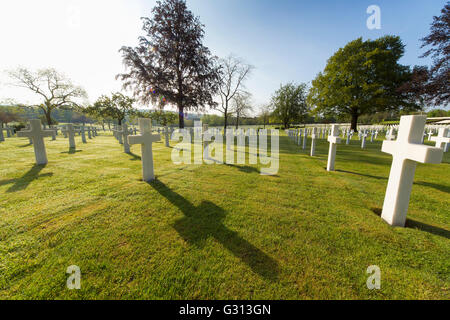 Saint Aavold cimetière militaire américain en France. Banque D'Images