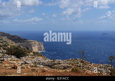 Les falaises de Dingli, Malte Banque D'Images