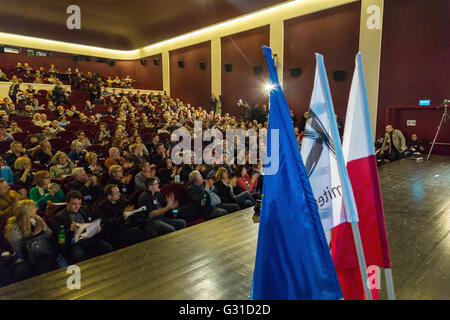 Poznan, Pologne, réunion du Comité pour la défense de la démocratie Banque D'Images