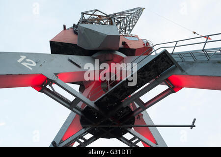 Rotterdam, Pays-Bas, sur Verladekran historique du Musée Maritime Banque D'Images