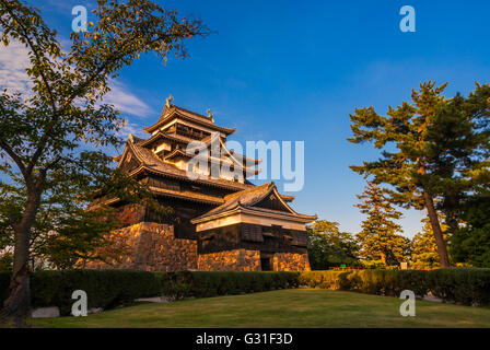 Château de Matsue, Préfecture de Shimane, au Japon. Banque D'Images