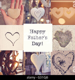 Joyeuse fête des Pères ! Cartes de voeux pour la Fête des Pères Banque D'Images