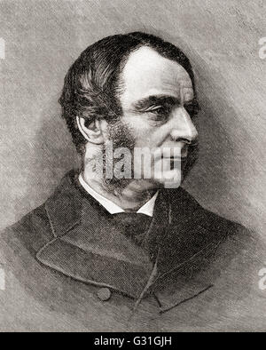 Charles Kingsley, 1819 - 1875. Vaste église prêtre de l'Église d'Angleterre, professeur d'université, historien et romancier. Banque D'Images