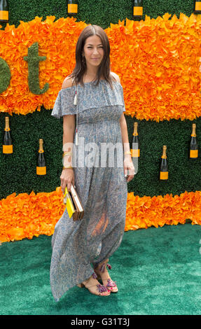 Jersey City, États-Unis. 04 Juin, 2016. Rebecca Minkoff assiste à la 9e conférence annuelle Veuve Clicquot Polo Classic à Liberty State Park © Lev Radin/Pacific Press/Alamy Live News Banque D'Images