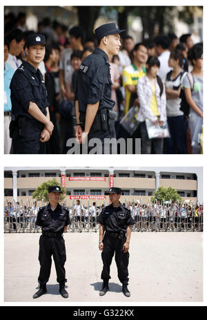 Huaibei, Huaibei, CHN. 7 juin, 2016. Huaibei, Chine - 7 juin 2016 : (usage éditorial uniquement. Chine OUT) le 7 juin 2013 et 7 juin 2010. L'examen d'entrée National College(NCEE) commence aujourd'hui. Ces photos montrent des scènes ce jour-là de 2005 à 2015. © SIPA Asie/ZUMA/Alamy Fil Live News Banque D'Images