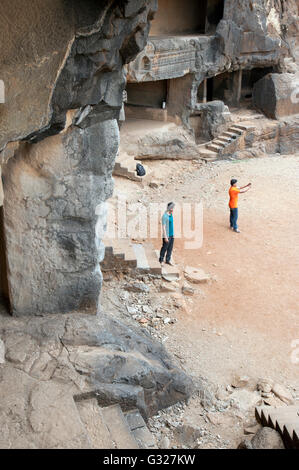 L'image de Bhaja Caves à Pune Maharashtra, Inde Banque D'Images