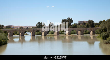 Le pont romain Ponte Romano sur le Guadalquivir, Cordoue, Andalousie, Espagne, Europe, PublicGround Banque D'Images