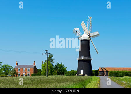 Négociant Sibsey Mill, Lincolnshire, Angleterre, Royaume-Uni Banque D'Images