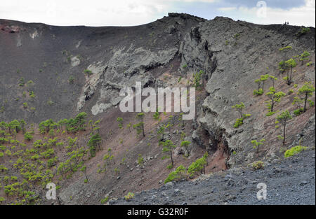 Volcan San Antonio, Los Canarios de Fuencaliente, La Palma, Canary Islands, Espagne, UNION EUROPÉENNE Banque D'Images